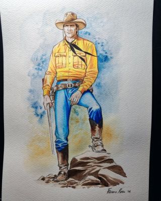 Russo, Fabrizio - 1 Original colour drawing - Tex - 2026 | Catawiki