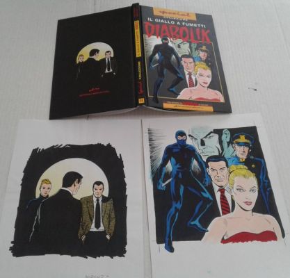 2 x cover cartonato Mercury - 2 Original page - Diabolik - 20 x 30 Paludetti -Palu’- | Catawiki