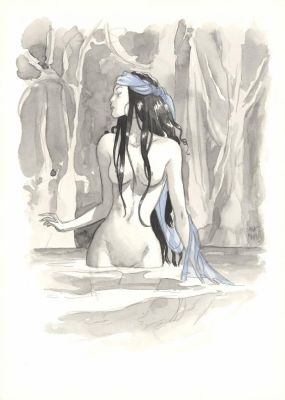 Ana Miralles | Illustration originale inédite - Djinn | Daniel Maghen