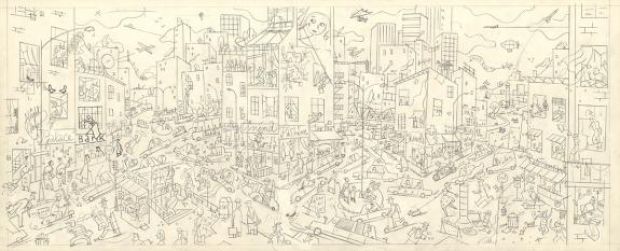 François Avril | Illustration originale accompagnée d’une sérigraphie - Menaces de mort | Daniel Maghen