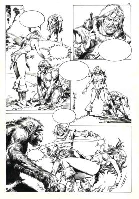 Enric Badia Romero | Romero – Página original Axa: Beauty and the Beast | Origin Of Comics
