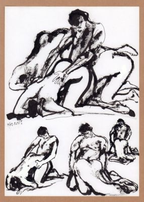 Baudoin, Edmond - 1 Original drawing - Erotique - Couple - 2005 | Catawiki