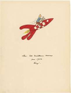 Hergé (Georges Remi Dit) 1907-1983 | TINTIN, MILOU ET LA FUSÉE | Artcurial