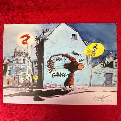 Jacot, Christian - 1 Original colour drawing - Guust Flater - Guust met zijn gaffofoon - 2024 | Catawiki
