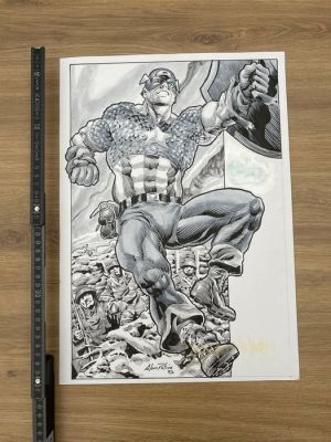 Alan Patrick - 1 Original drawing - Captain America - Captain America - 2023 | Catawiki