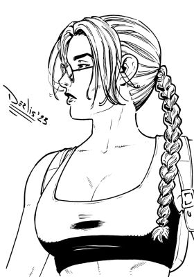 Derlis Santacruz | Illustration Lara Croft (Tomb Raider) | NRisso Art