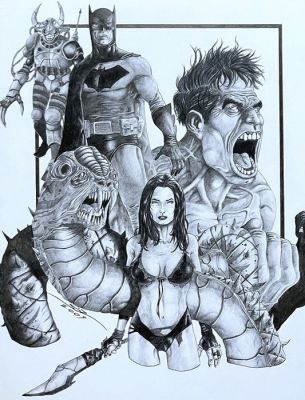 Sedat Özgen - 1 Couverture - Sketchbook Cover - 2009 | Catawiki