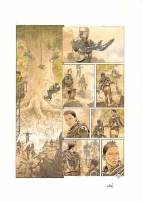 Grun | Planche originale n°32 - Les Solitaires - On Mars | Daniel Maghen
