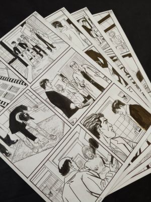 Montanari, Giuseppe - 4 Original page - Dylan Dog - Il Binario Morto | Catawiki
