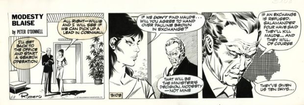 Romero, Enric Badia - 1 Original page - Modesty Blaise - strip #3108 - 1973 | Catawiki