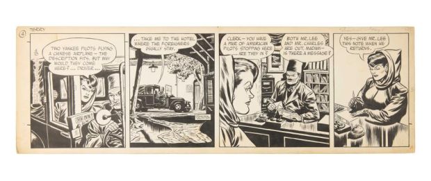 Lot 225 - Terry and the Pirates | Original Four-panel Comic Strip by George Wunder | Julien’s