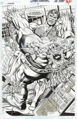 Jurgens, Dan - SUPERMAN #75: THE DEATH OF SUPERMAN PAGE 18 Splash Page | ComicConnect