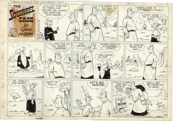 Ahern, Gene - SQUIRREL CAGE SUNDAY Sunday Strip