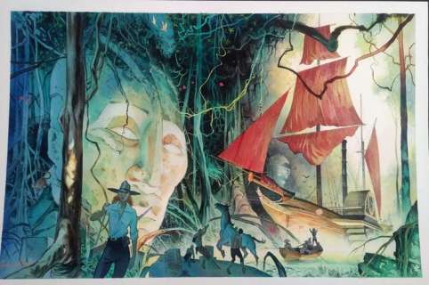 Lepage, Emmanuel | Original watercolour painting  - Les voyages d’Anna | Catawiki