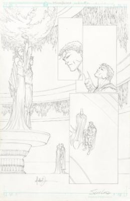 Turner, Michael - SUPERMAN/BATMAN (2003-2011) #13 Half Splash | ComicConnect