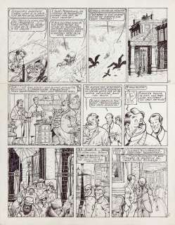 Clair (Guy) | Sherlock Holmes, planche n°27 à l’encre de… | Millon