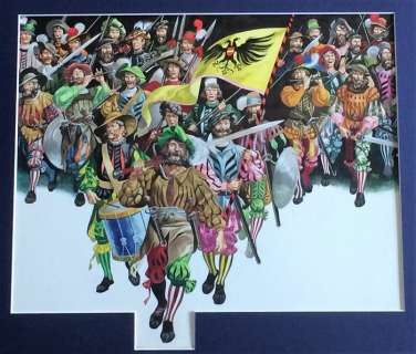 Embleton, Ron | Original illustration  - Sacking of Antwerp  - (1972) | Catawiki