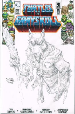 Freddie E. Williams II | Splinter Bust SketchLimited Ed. Turtles of GrayskullBlank | Freddie E. Williams II