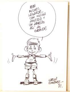 Gimenez 1 dessin - Dessin original Ã  l’encre sur papier épais 10.6 X 14.7 cm [...] | Arthema Auction