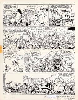 Uderzo | Astérix, planche n°7 à l’encre de Chine de… | Millon