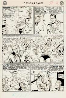Al Plastino - Action Comics #289 P 12 (Superman & Clark Kent in Every Panel!) Large Art - 1962