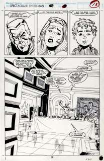 Sal Buscema - Spectacular Spider-Man #189 P 13, 2/3 Splash (Historic 30Th Anniversary Green Goblin Issue! the Goblin Kidnaps Liz Allen, Little Normie, & Molten Man!)!) 1992