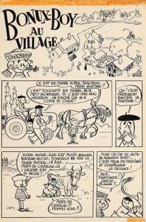 Jijé | Bonux-Boy, planche n°1 à l’encre de Chine et… | AZ auction