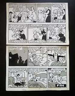 Nys, Jef | Original ending page + album  - Jommeke  - De zingende aap  - hc with cloth spine  - (2006) | Catawiki