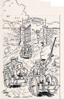 Lambil | Les Tuniques bleues, illustration à l’encre de… | AZ auction