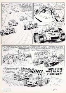 Graton - Lot 417 - Michel Vaillant, planche n°29 à l‘encre de…