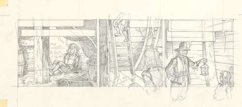 De Moor (Bob) | Cori le Moussaillon, strip préparatoire de la… | AZ auction