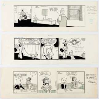 Pete Hansen Lolly Daily Comic Strip Original Art Group of 4 (Chicago Tribune Syndicate, 1975). These episodes -