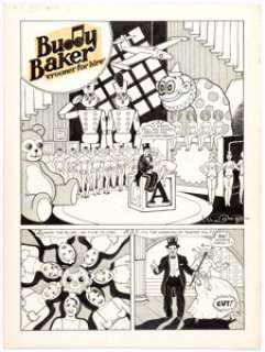 Leslie Cabarga Comix Book #4 Complete 4-Page Story Original Art (Kitchen Sink Press, 1976). Comix Book - | Heritage