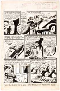Joe Gallagher All-American Comics #59 Story Page 3 The Atom Original Art (DC Comics, 1944). Mighty rare that a - | Heritage