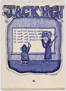 Skip Williamson Jack High Fanzine Cover Original Art (Phil Roberts, c. early 1960s). Extremely rare hand-drawn - | Heritage