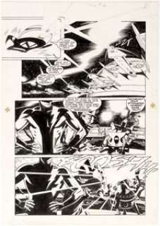 Steve Rude and Eric Shanower Nexus #16 Story Page 8 Original Art (First, 1986). Fantastic spaceship designs on -