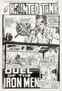 Dick Ayers and Sam Glanzman G.I. Combat #232 Complete 10-Page Story Original Art (DC, 1981). In "Duel of - | Heritage