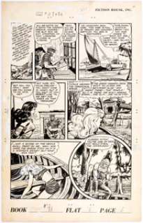 Iger Studio Fight Comics #71 Page 6 Original Art (Fiction House, 1950).... | Heritage