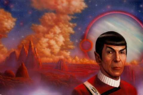 Keith Birdsong Star Trek "Vulcan’s Forge" Paperback Novel Wrap-Around Cover Painting Origina... | Heritage