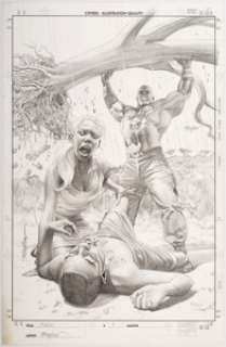 Mike Mayhew Storm #5 Cover Black Panther Original Art (Marvel, 2006).... | Heritage