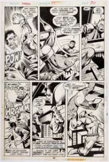 George Tuska and Vince Colletta Power Man #29 Story Page 17 Original Art (Marvel, 1975). | Heritage