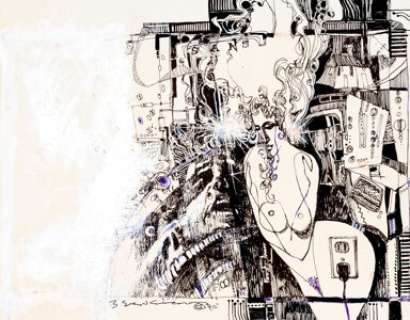 Bill Sienkiewicz Penthouse Forum Illustration Original Art (1990). An  evocative mixed media illustration for - | Heritage