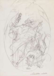 Kelly Freas Spelljammer: The Maelstrom‘s Eye Paperback Novel Cover Preliminary Artwork Original Art (Wizards of -