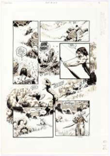 Tom Yeates Dark Horse Presents #143 "Tarzan in Tales of Pellucidar" Story Page 3 Original Art (Dark - | Heritage