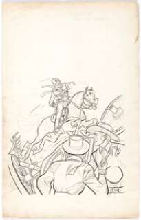 Gil Kane All-American Western #119 Unused Cover Original Art (DC, 1951). Fully penciled and partially inked, - | Heritage