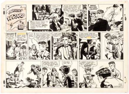 Frank Robbins Johnny Hazard Sunday Comic Strip Original Art dated 11-6-55 (King Features Syndicate, 1955). This - | Heritage