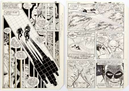 Carmine Infantino - Flash and Green Lantern Pages Original Art Group of 2 (DC, 1982-83).... (Total: 2 Original Art) | Heritage