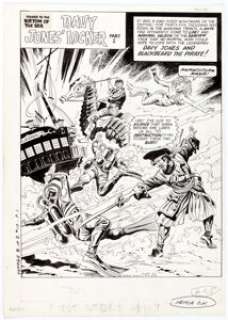 Alberto Giolitti Voyage to the Bottom of the Sea #10 Partial Story Original Art Group of 6 (Gold Key/Western, - | Heritage
