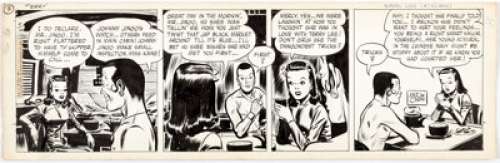 Milton Caniff Terry and the Pirates Daily Comic Strip Original Art dated 5-16-45 (Chicago Tribune, 1945). ... | Heritage