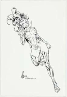 Brett Breeding (inks) - Star Sapphire Illustration Original Art (2010)....